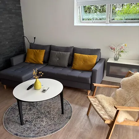 דירה Nyistandsat Hojloftet Kaelderlejlighed Pa 70 M2 I Centrum, Med Plads Til 4 Personer *