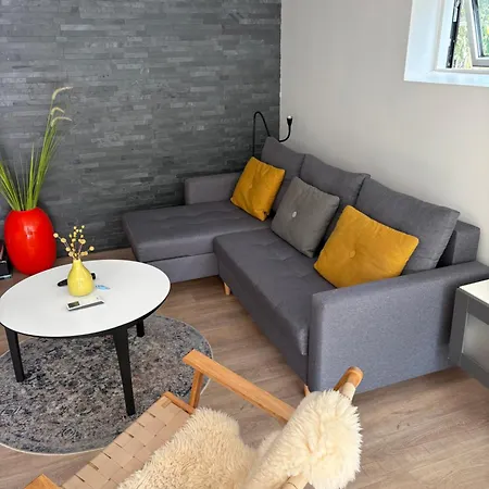 Nyistandsat Hojloftet Kaelderlejlighed Pa 70 M2 I Centrum, Med Plads Til 4 Personer * וויבורג